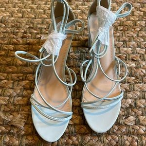 Strappy Heel Sandals - New with Tags - Light Blue - Allegra K - size 9
